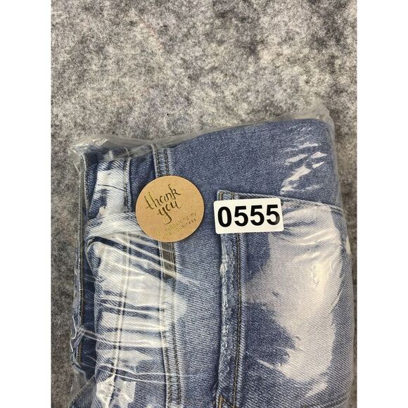 KanCan Mid‎ Rise Raw Hem Jeans Womens Size 32 Medium Wash - Picture 8 of 13